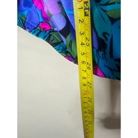 vintage Le Cove floral one-piece swimsuit 16W K - Picture 3 of 6